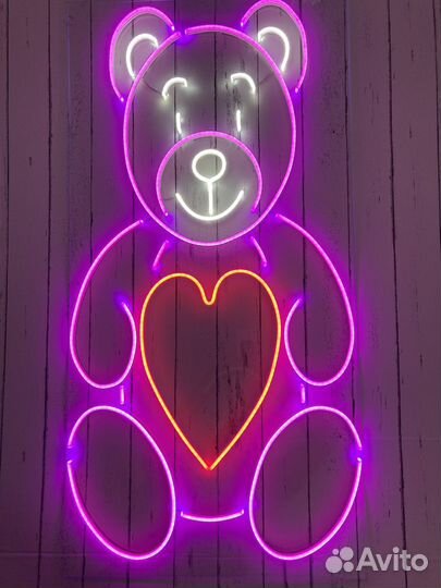 Неоновая световая вывеска/Гибкий неон на заказ