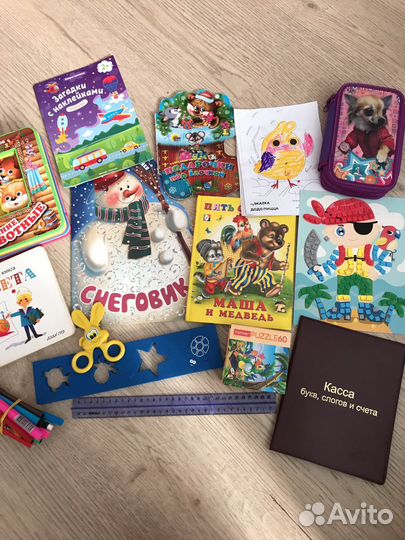 Детские книги пазлы пакетом