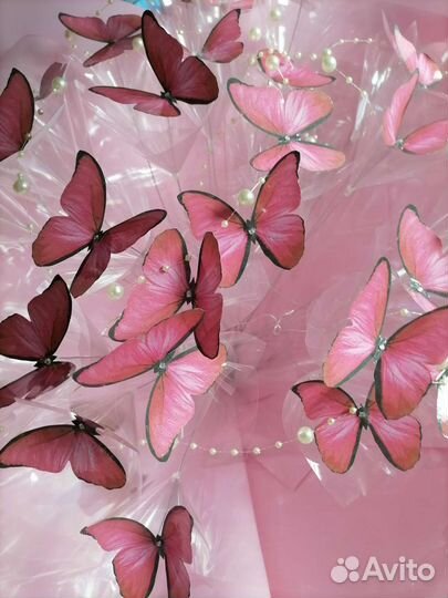 Оригинальный подарок букет из светящихся бабочек