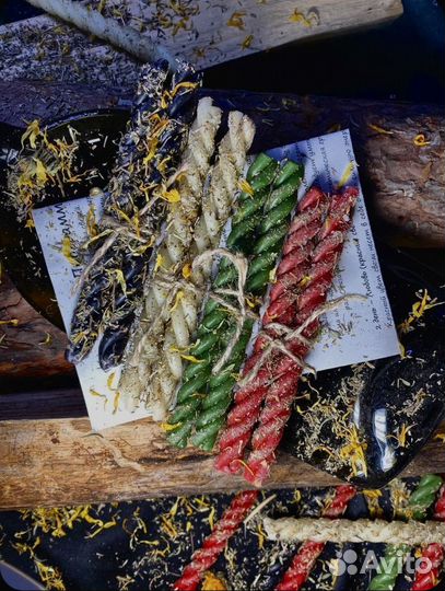 Натуральные восковые свечи скрутки 8 шт