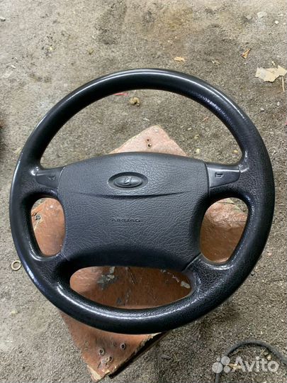 Руль priora 1 с подушкой
