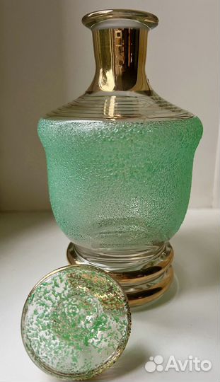 Элегантный графин богемского стекла, 1950-е годы