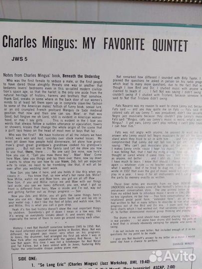 Charles Mingus LP jazz