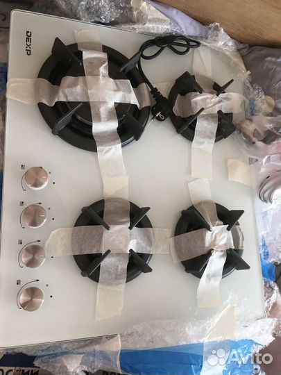 Газовая панель dexp (белая) новая самовывоз