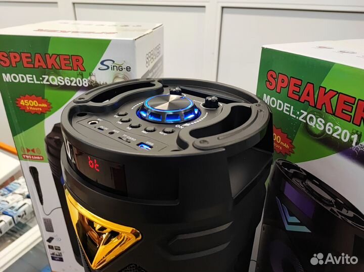 Колонка беспроводная, с караоке, новая