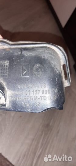 Нижняя накладка заднего бампера Skoda Fabia 2