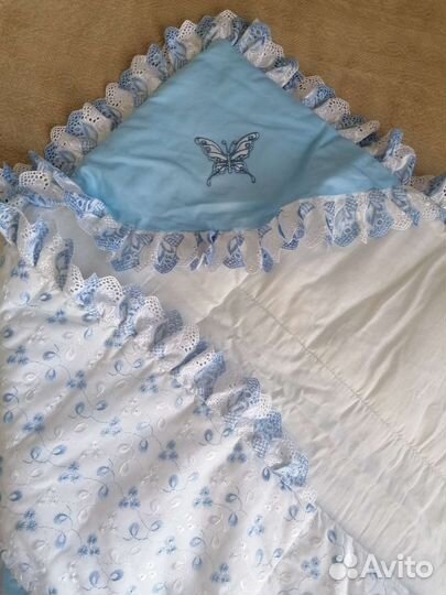 Конверт на выписку для мальчика весна-осень