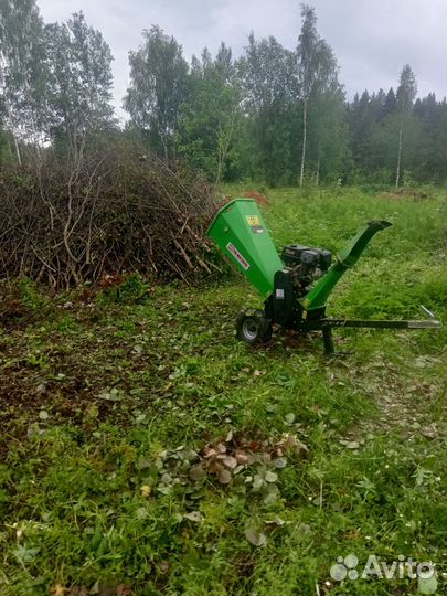 Расчистка участка, дробление веток