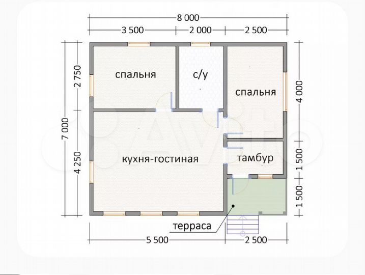 Дом 42 м² на участке 10 сот.