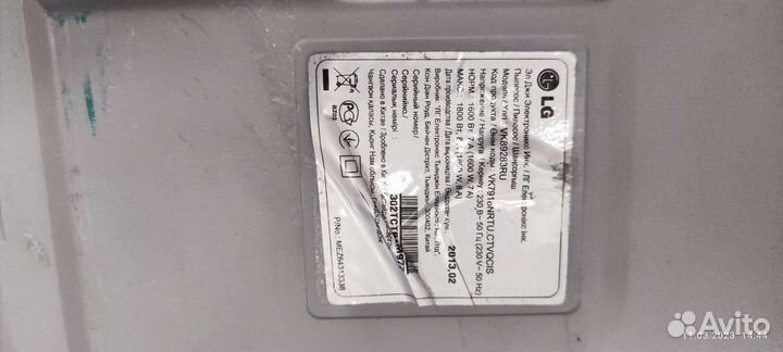 Пылесос LG vk89283ru в разбор