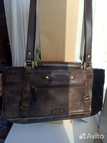 Сумка женская натуральная кожа бу