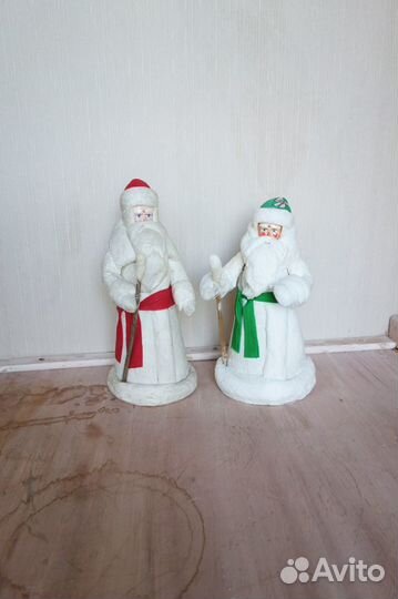 Деды Морозы и Снегурочка СССР ватные, много