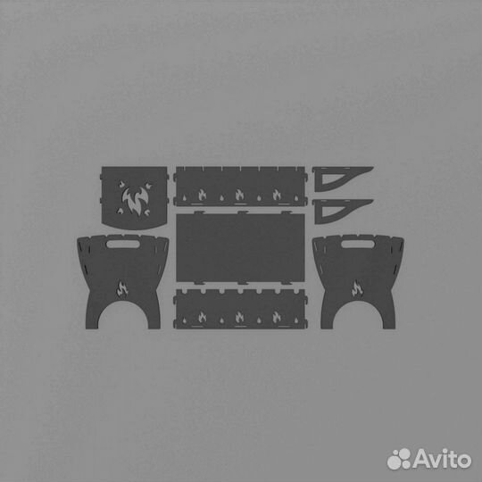 Мангал переносной складной