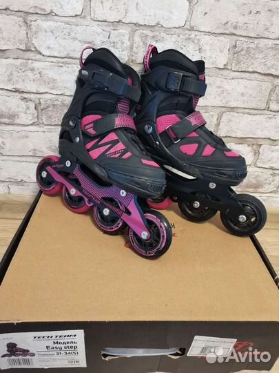 Роликовые коньки tech Team easy step 31-34
