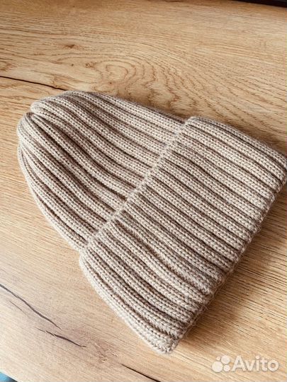 Шапка зимняя вязаная бини тыковка женская