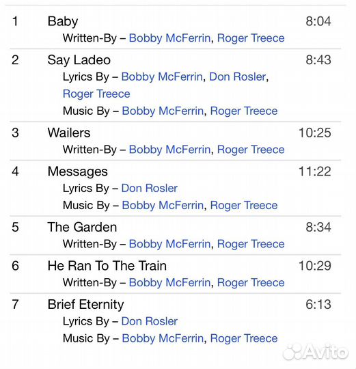 Bobby McFerrin - vocabularies CD Rus