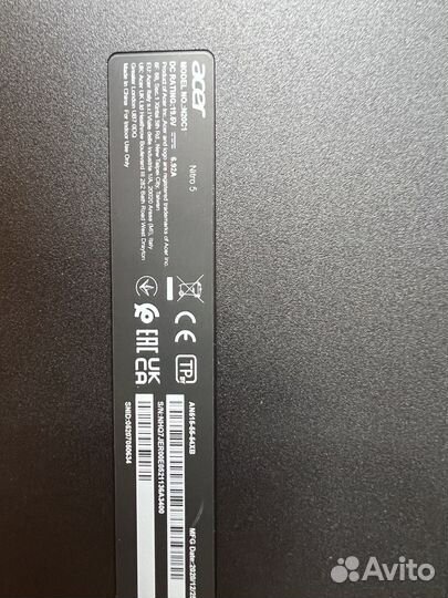 Ноутбук Acer nitro 5 gtx 1650 ti