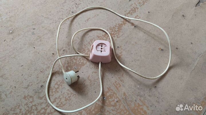 Удлинитель тройник СССР