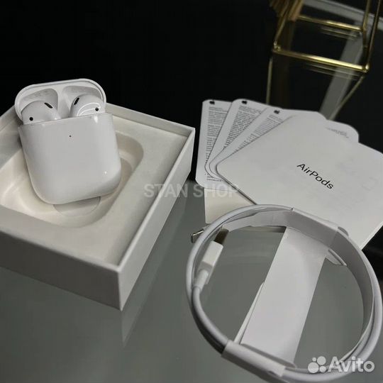 AirPods 2 premium (гарантия + бонус чехол)