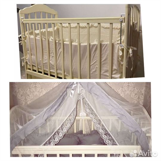 Детская кроватка и комод