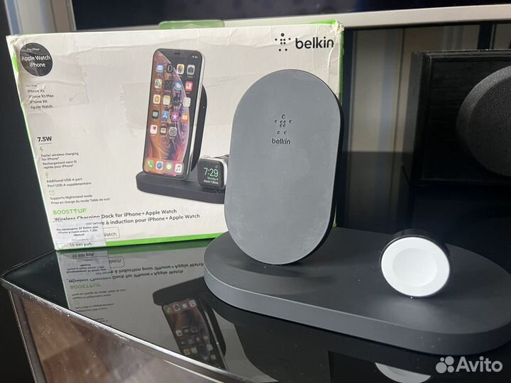Беспроводное зарядное устройство belkin 3 в 1