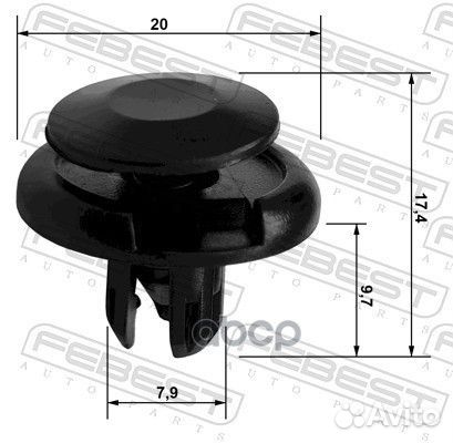 Клипса автомобильная mitsubishihonda 88570-015