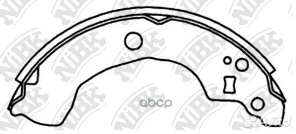 Колодки тормозные барабанные зад FN1247 NiBK