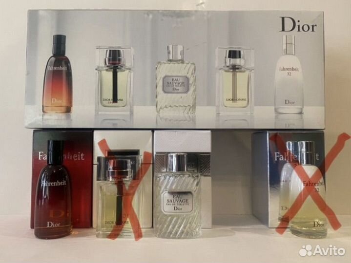 Миниатюры Dior из набора