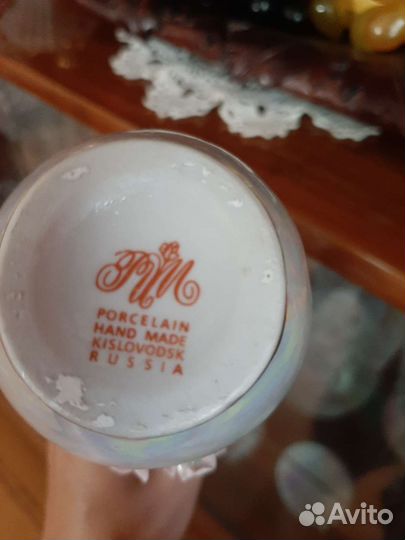 Ваза фарвор перламутровый ручная работа СССР