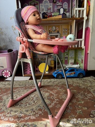 Стульчик для кормления кукол и качеля