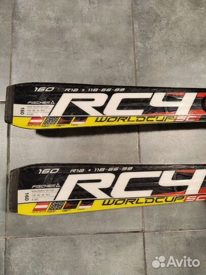 Горные лыжи fischer rc4 160