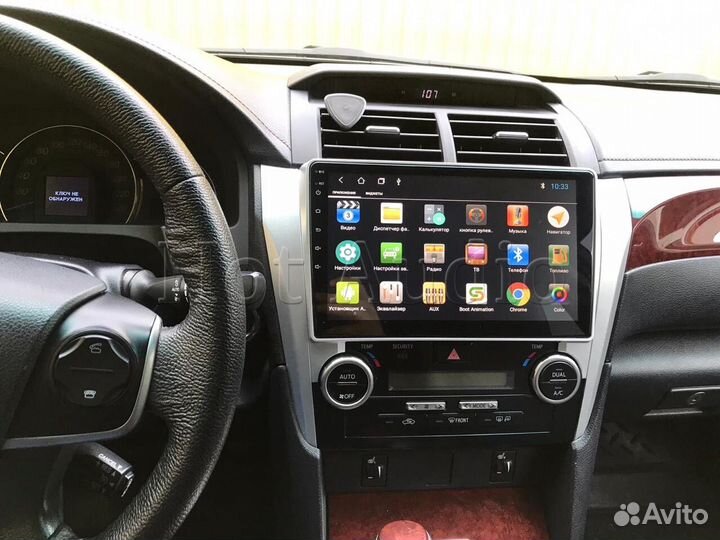 Магнитола для Toyota Camry v50 с установкой