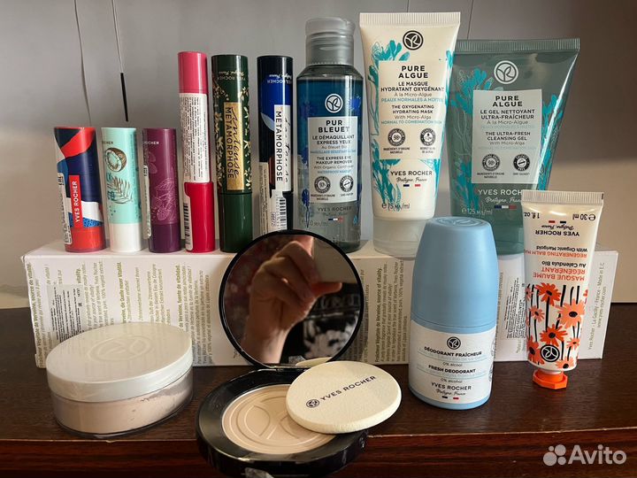 Тональн.крем.пудра. гели тушь ив роше