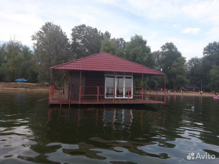 Акция Семейная Баня на понтоне на дровах на Волге