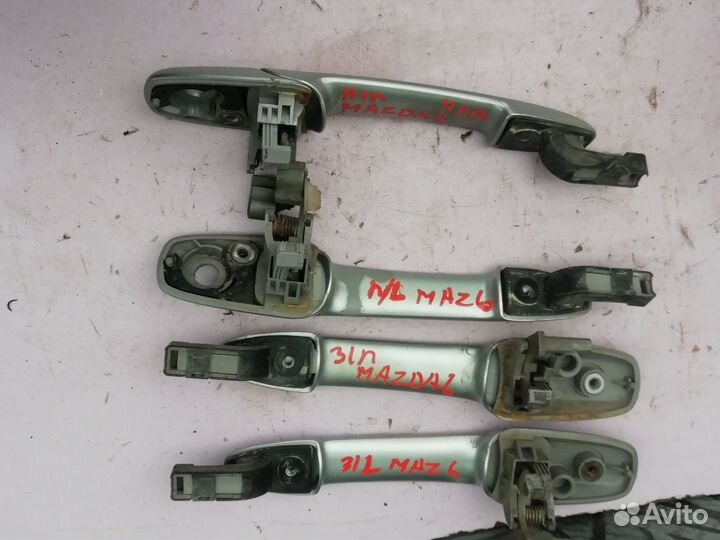 Дверные ручки передние задние Mazda 6 (GG) 2002-20