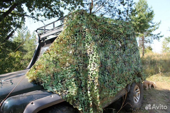 Маскировочные сети 3х6м/желтая/зеленая/ Камыш