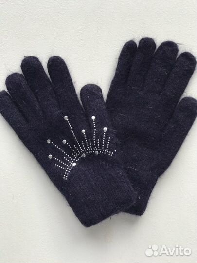 Перчатки двухслойные шерсть новые