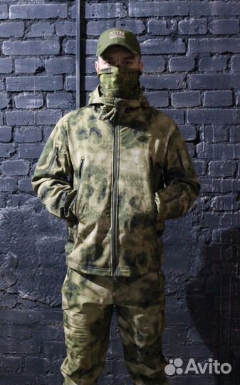 Костюм камуфляжный софтшел (Олива, Мох, Мультикам)