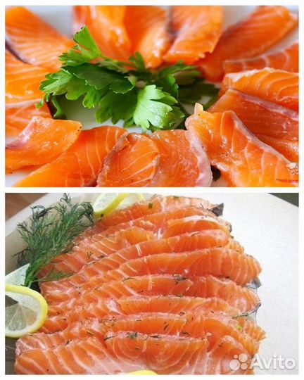 Рыба малосоленая (горбуша,кета, форель, семга )