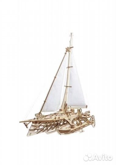 Конструктор 3D-пазл ugears Тримаран Мерихобус 237