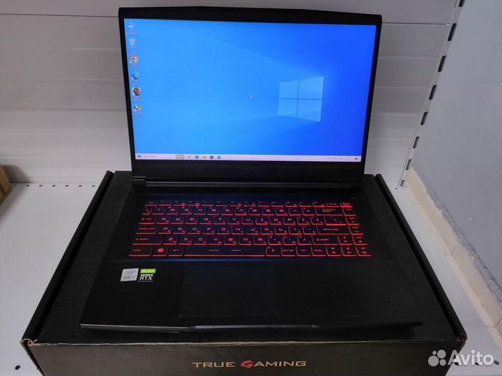 Игровой Ноутбук MSI 15.6 RTX 3060 и i7 10750H