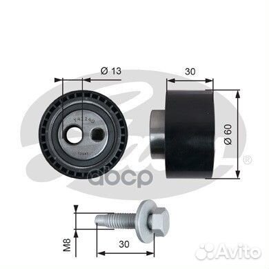 Ролик натяжителя 7786-21182 T41140 Gates
