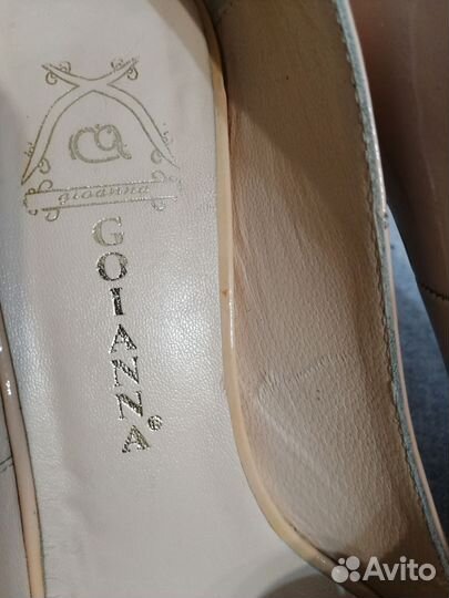 Туфли женские 37 размер натуральная кожа Италия