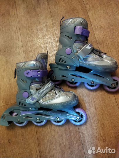 Роликовые коньки детские раздвижные 35-38р