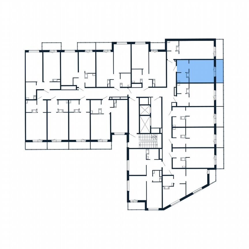 Квартира-студия, 22,7 м², 3/12 эт.