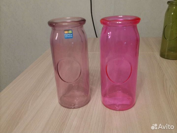 Вазы стеклянные для цветов сухоцвета интерьера