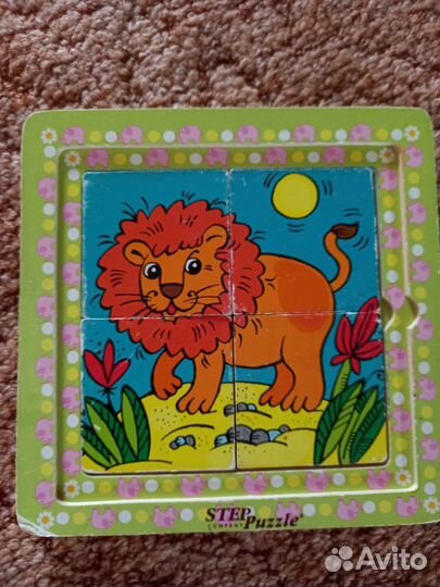 Пазлы деревянные, игра профессии