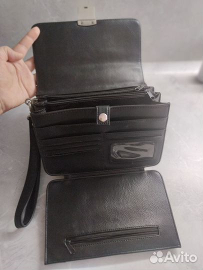 Барсетка кожаная мужская