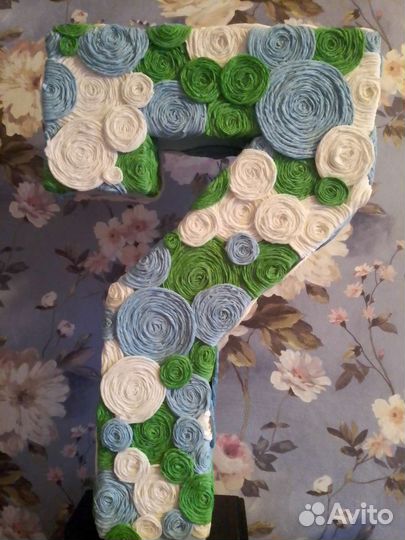 Объемные цифры на день рождения, на праздники