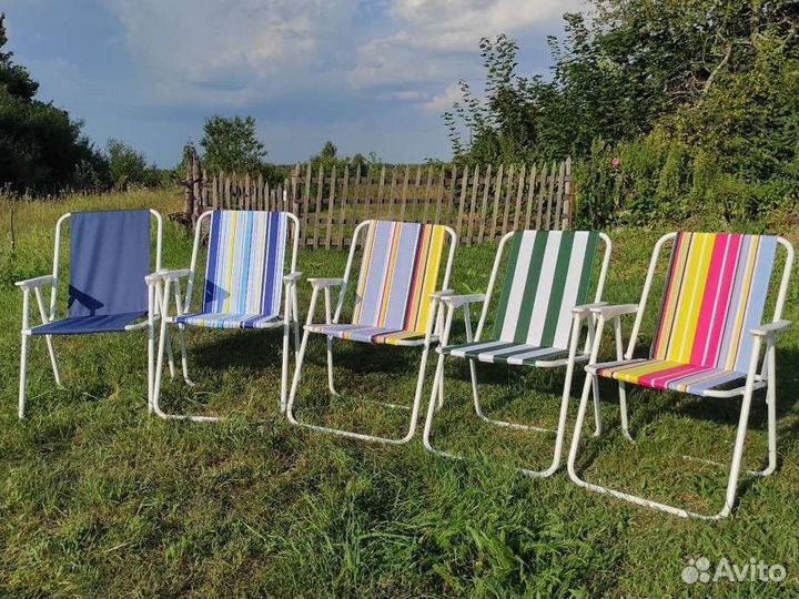 Стул раскладной со спинкой 